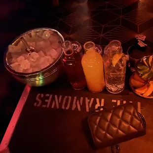 Provided with bottle service.