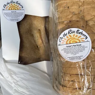 Peach pie and Bread!!