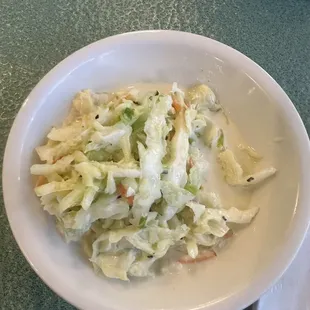 Coleslaw--delicious! Comes with meal.