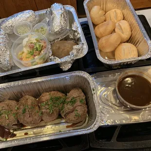 Covid curbside Mother&apos;s Day Family Style Dinner: Filet (also came with awesome veggies that I forgot to get in the pic)