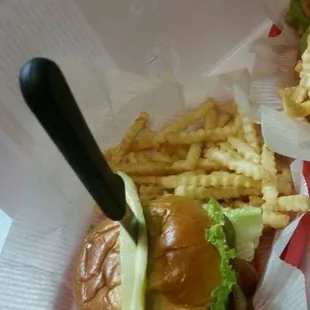 Fresh grilled burgers