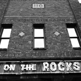 the front of a brick building