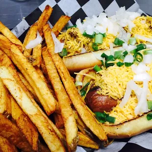 Chili Cheese Hot Dog Combo