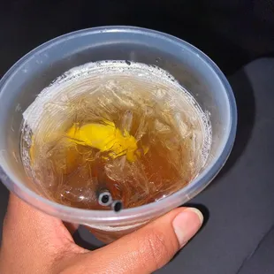 Long Island Iced Tea... does not taste much like a LIIT but it's strong.