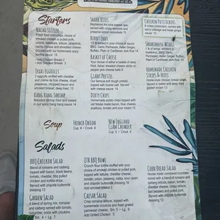 Food menu