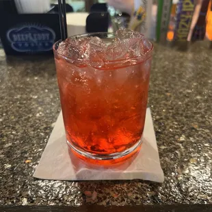 Top shelf vodka and cranberry juice