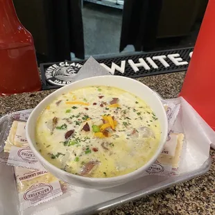 Potato, bacon  corn chowder