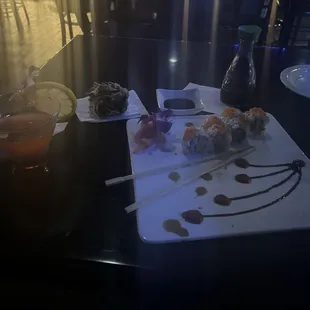 sushi, sushi and sashimi, food, sashimi