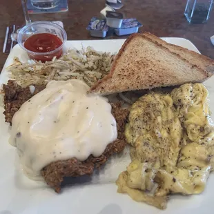 Chicken Fried Steak &amp; Eggs