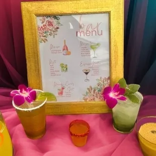Bridal Shower Menu