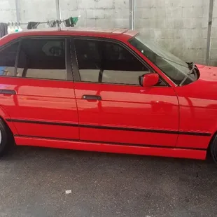 Old school Bmw exterior detailed at OnTheSpotAutoDetailing