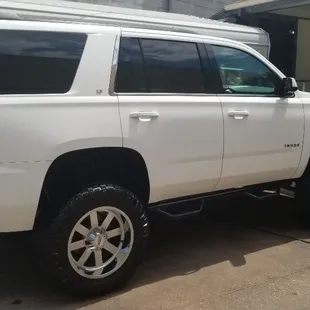 4×4 Wheels on a New Tahoe, detailed at OnTheSpotAutoDetailing