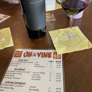 Wine list