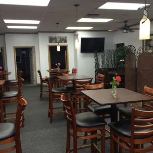 Cozy enough for a business meeting and also spacious enough for a get together of 50.