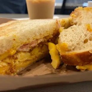 Chorizo egg and cheese sandwich