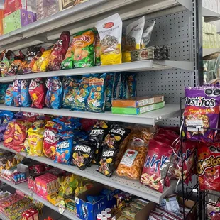 Some of the snacks in this photo are only found in Egypt!