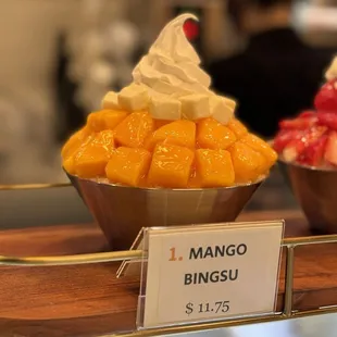 Mango Bingsu, this is what we ordered.