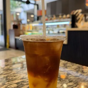Iced mango black tea