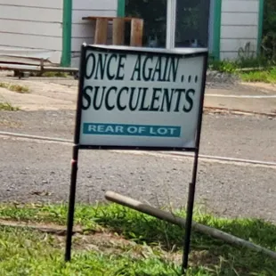 When you see this sign, just turn on into the property.