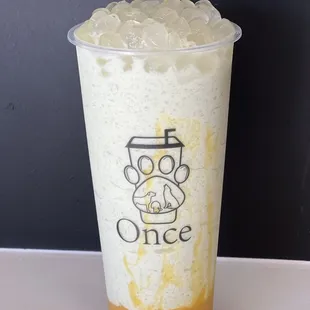 Avocado &amp; Mango Smoothie with Crystal Boba