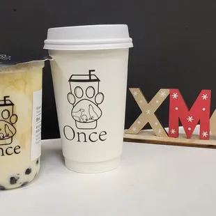 A11. Oreo Brulee Boba Milk Tea (Large) A10. Coco Nutella Milk Tea (Regular)