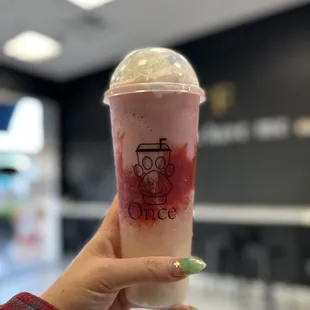 B5. Strawberry Blizzard with Sago