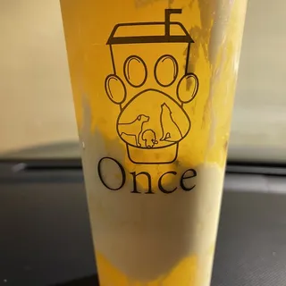 F4. Mango Green & Passion Fruit Tea with Aloe Vera (Large)