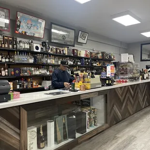 a man behind the counter