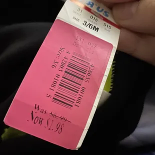 What it was originally marked at !!