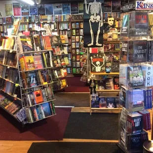 We carry thousands of mysteries, from thrillers to cozies.