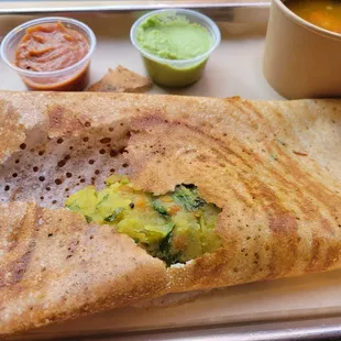 Masala Dosa, inside