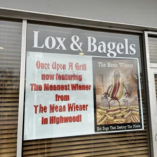 Fun sign on the storefront