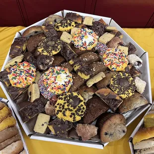 dough desserts, food, donuts