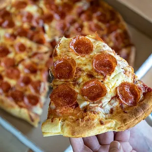  a slice of pepperoni pizza