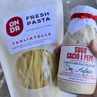 Fresh Tagliatelle and Cacio E Pepe sauce