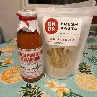 Fresh Tagliatelle and Pomodoro Vodka Gravy