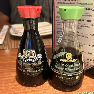 Regular &amp; low salt shoyu