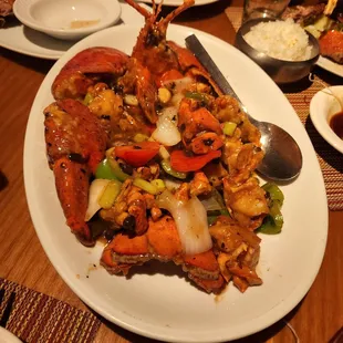 Black bean lobster