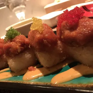 Spicy Tuna on Crispy Rice*