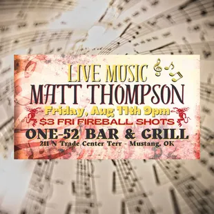 live music and matt thompson