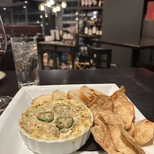 Jalapeño artichoke dip