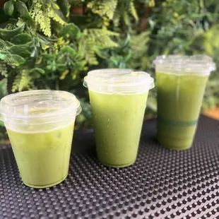 The Cheeky - lavender matcha lemonade. Locally made lavender syrup, ceremonial grade matcha, fresh squeezed lemonade