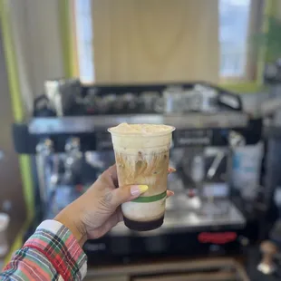 Full coverage: dirty chai, salted caramel foam