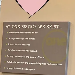 Inside restaurant
