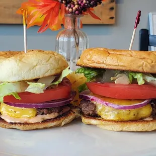 burgers, food