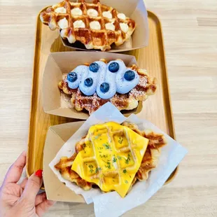 food, waffles