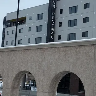 1/2/19 One Central view from the Downtown Railrunner Station.