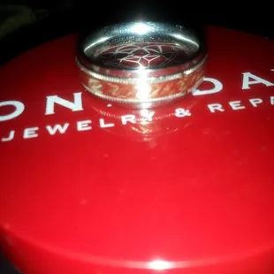 They repaired the Gold Overlay on my Husband&apos;s Wedding Band!!