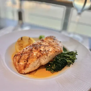 a plate of food on a table