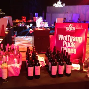 bottles of wine on a table